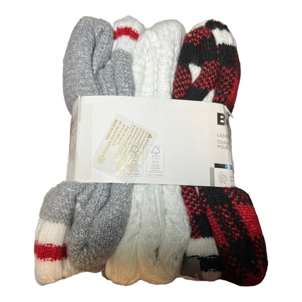 NEW Bench Slipper Socks Crew Length | 3 Pack - Picture 3 of 6